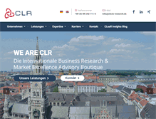 Tablet Screenshot of clevis-research.de